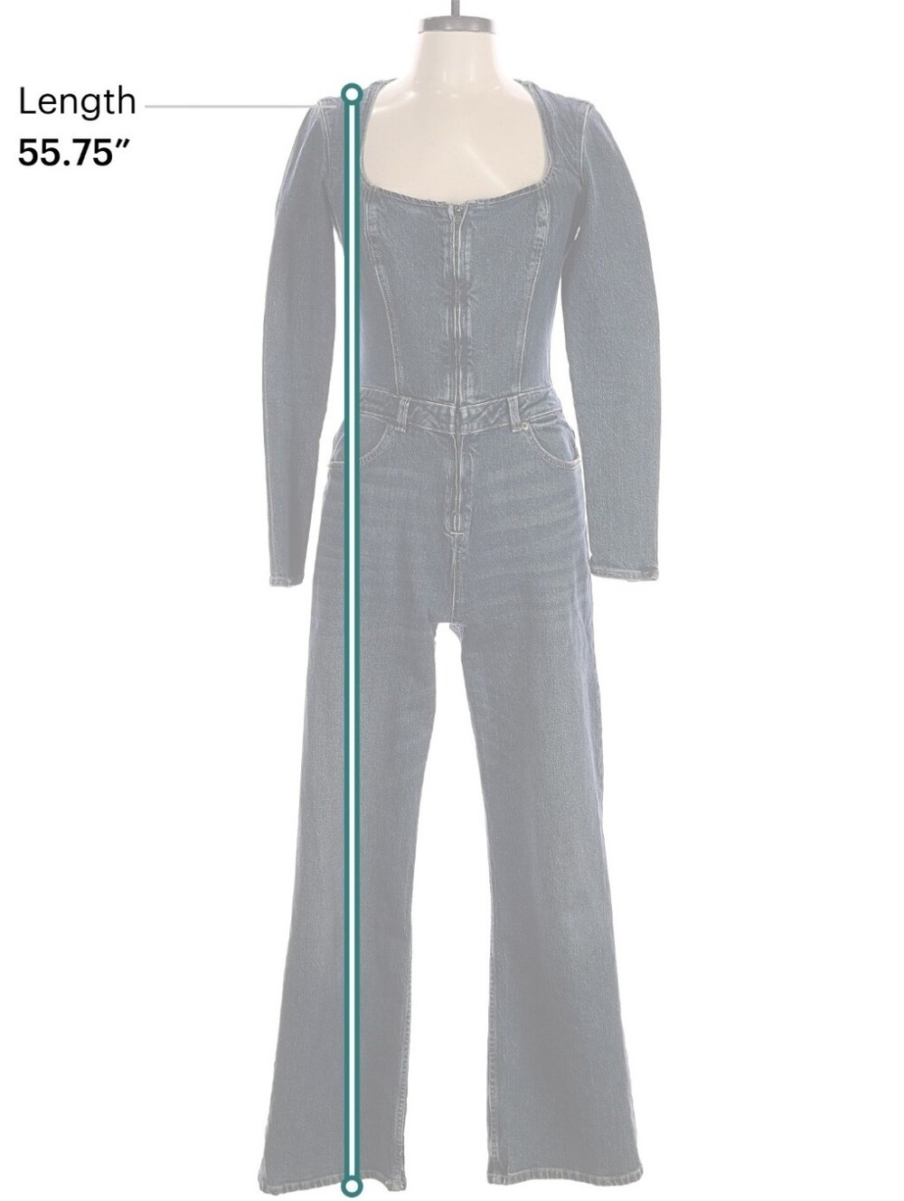 Zara Denim Jumpsiit L - Picture 13 of 13